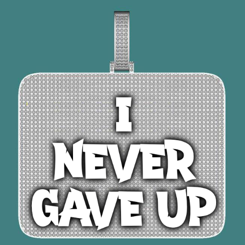 CUSTOM LETTER NECKLACE 3D BIG SQUARE