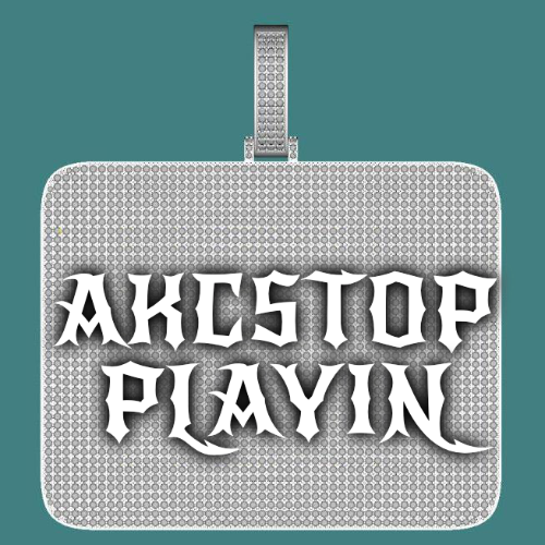 CUSTOM LETTER NECKLACE 3D BIG SQUARE