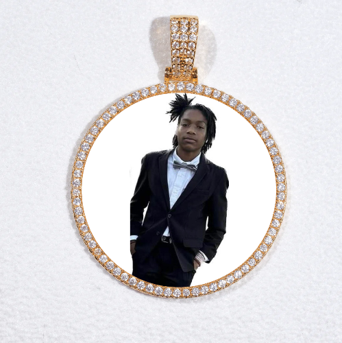 MEDIUM 3D CIRCLE CUSTOM PICTURE PENDANT
