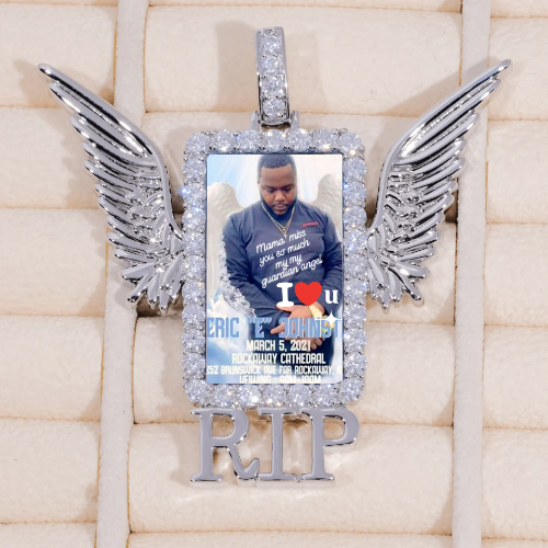 RIP WING 3D CUSTOM PICTURE PENDANT