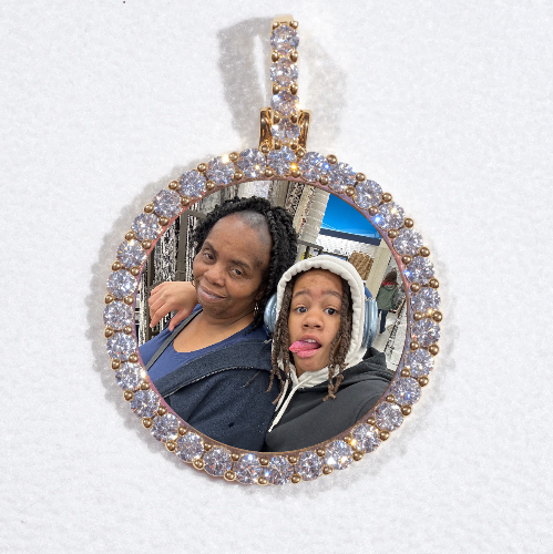 3D CIRCLE CUSTOM PICTURE PENDANT SMALL SIZE