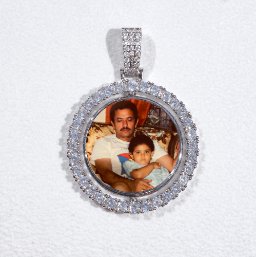 3D Spinning 2-Faced Custom Picture Pendant