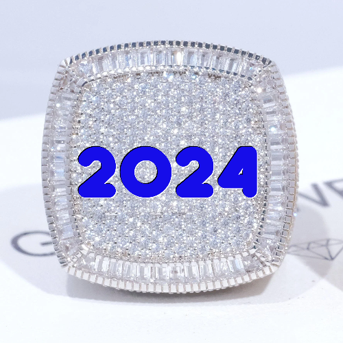 CUSTOM LETTER 3D ICED RING