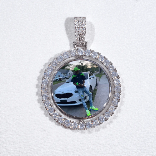 3D Spinning 2-Faced Custom Picture Pendant