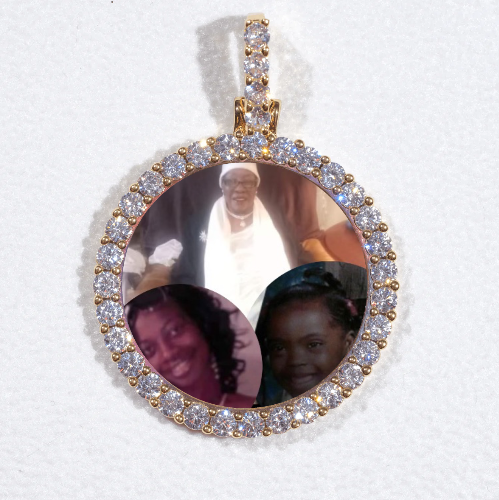 3D CIRCLE CUSTOM PICTURE PENDANT SMALL SIZE