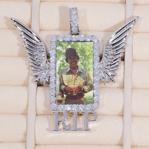 RIP WING 3D CUSTOM PICTURE PENDANT