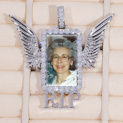 RIP WING 3D CUSTOM PICTURE PENDANT