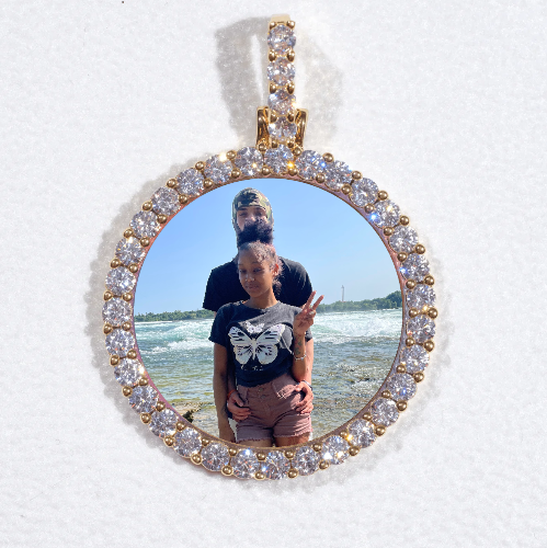 3D CIRCLE CUSTOM PICTURE PENDANT SMALL SIZE