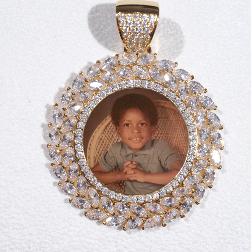 Large 3D Wheat Ear Custom Picture Pendant