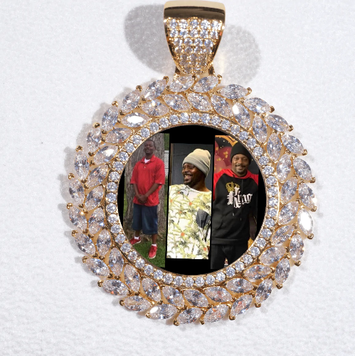 Large 3D Wheat Ear Custom Picture Pendant