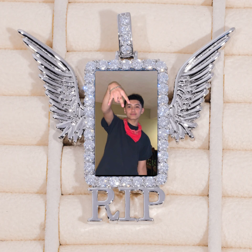 RIP WING 3D CUSTOM PICTURE PENDANT
