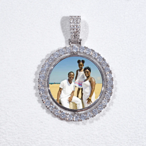 3D Spinning 2-Faced Custom Picture Pendant