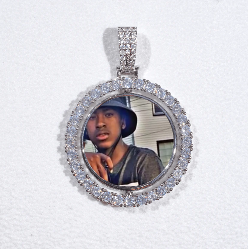 3D Spinning 2-Faced Custom Picture Pendant