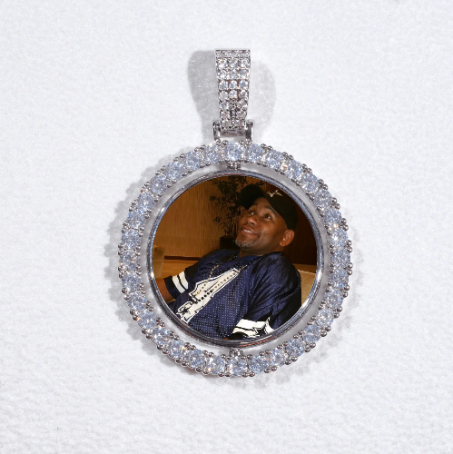 3D Spinning 2-Faced Custom Picture Pendant