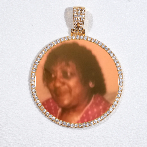 MEDIUM 3D CIRCLE CUSTOM PICTURE PENDANT