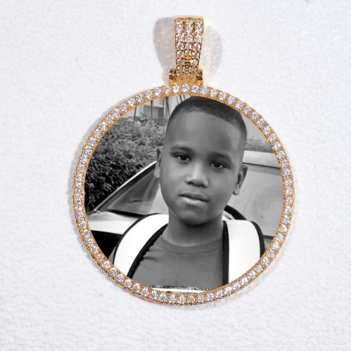 MEDIUM 3D CIRCLE CUSTOM PICTURE PENDANT