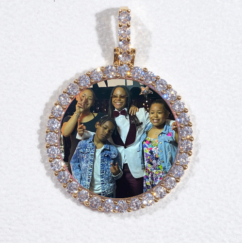 3D CIRCLE CUSTOM PICTURE PENDANT SMALL SIZE