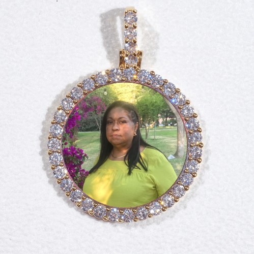 3D CIRCLE CUSTOM PICTURE PENDANT SMALL SIZE