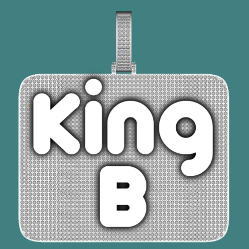 CUSTOM LETTER NECKLACE 3D BIG SQUARE
