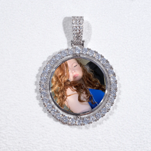 3D Spinning 2-Faced Custom Picture Pendant
