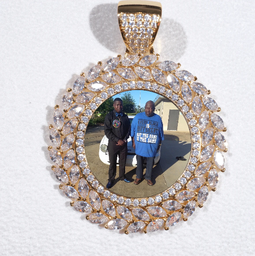 Large 3D Wheat Ear Custom Picture Pendant