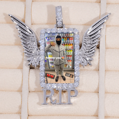 RIP WING 3D CUSTOM PICTURE PENDANT