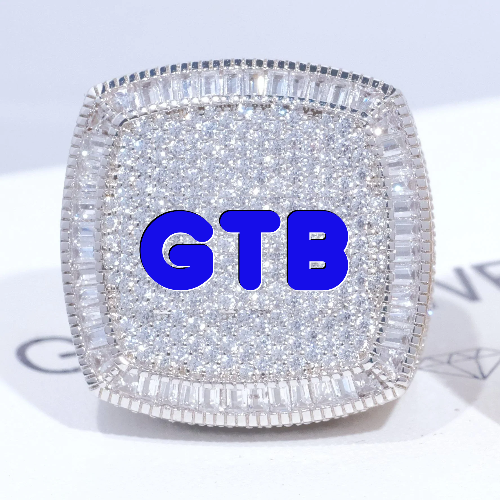CUSTOM LETTER 3D ICED RING