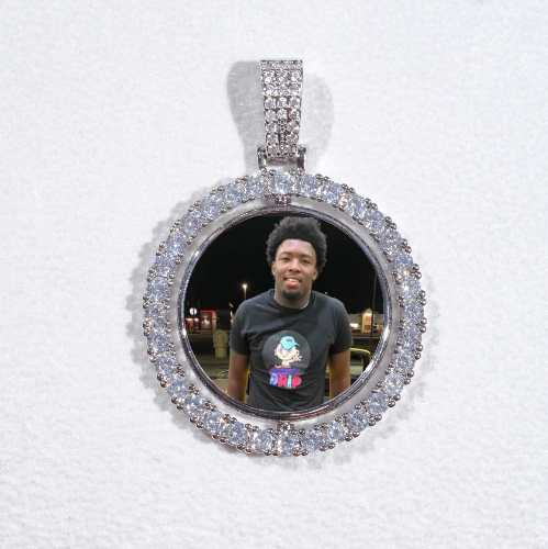 3D Spinning 2-Faced Custom Picture Pendant