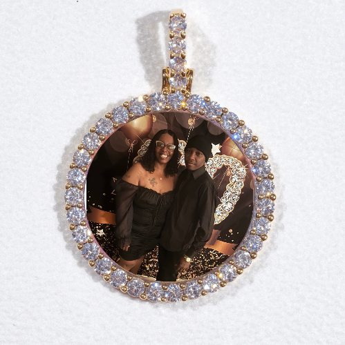 3D CIRCLE CUSTOM PICTURE PENDANT SMALL SIZE
