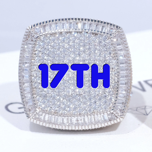 CUSTOM LETTER 3D ICED RING