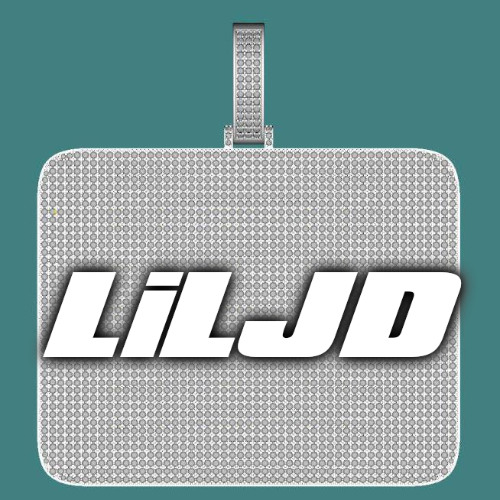 CUSTOM LETTER NECKLACE 3D BIG SQUARE