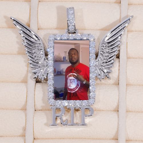 RIP WING 3D CUSTOM PICTURE PENDANT