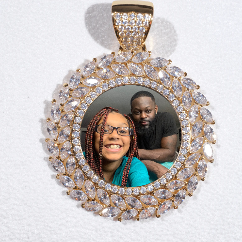 Large 3D Wheat Ear Custom Picture Pendant