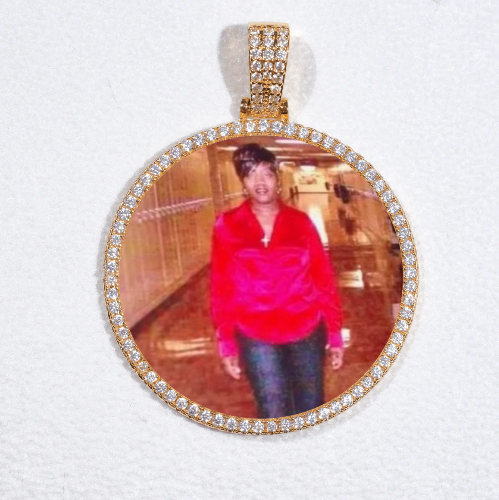 MEDIUM 3D CIRCLE CUSTOM PICTURE PENDANT