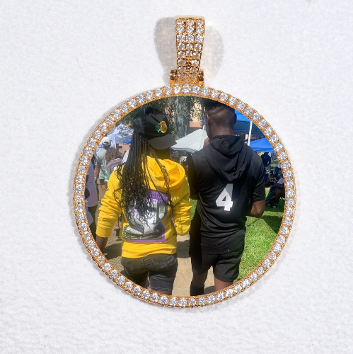 MEDIUM 3D CIRCLE CUSTOM PICTURE PENDANT