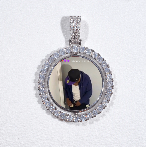 3D Spinning 2-Faced Custom Picture Pendant