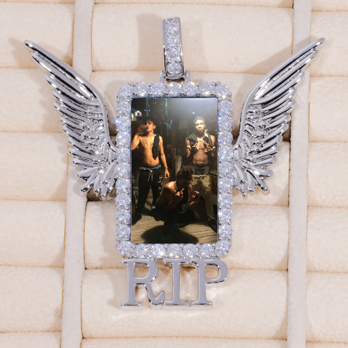 RIP WING 3D CUSTOM PICTURE PENDANT