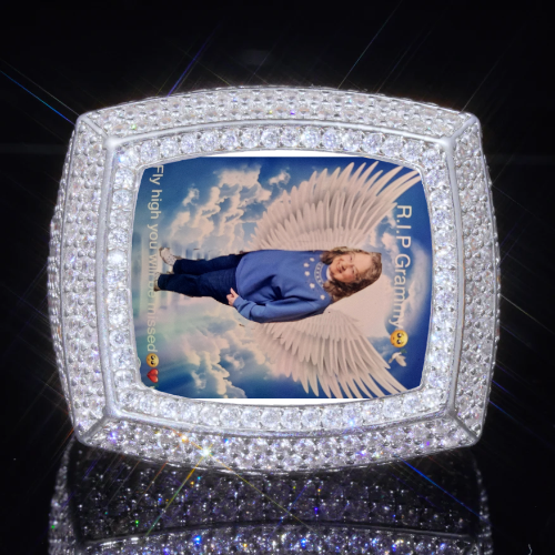 3D CUSTOM PICTURE ICED RING