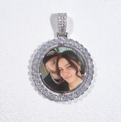3D Spinning 2-Faced Custom Picture Pendant