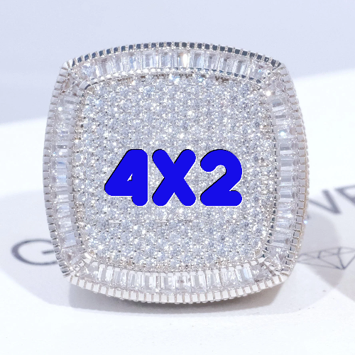 CUSTOM LETTER 3D ICED RING