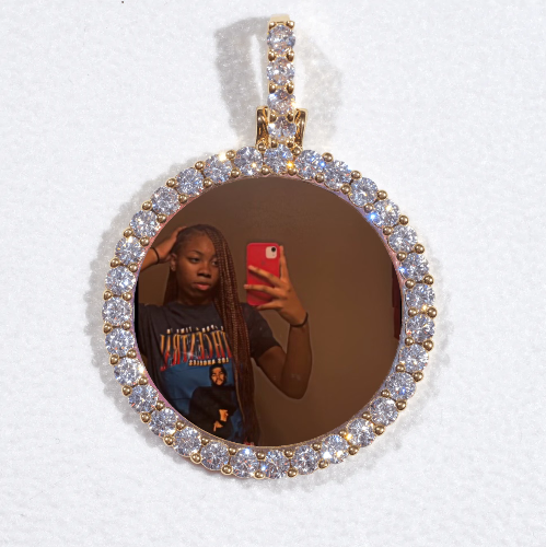 3D CIRCLE CUSTOM PICTURE PENDANT SMALL SIZE