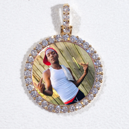 3D CIRCLE CUSTOM PICTURE PENDANT SMALL SIZE