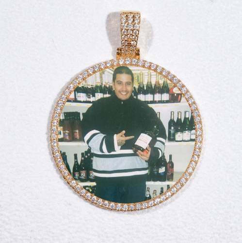 MEDIUM 3D CIRCLE CUSTOM PICTURE PENDANT