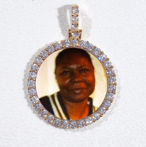 3D CIRCLE CUSTOM PICTURE PENDANT SMALL SIZE