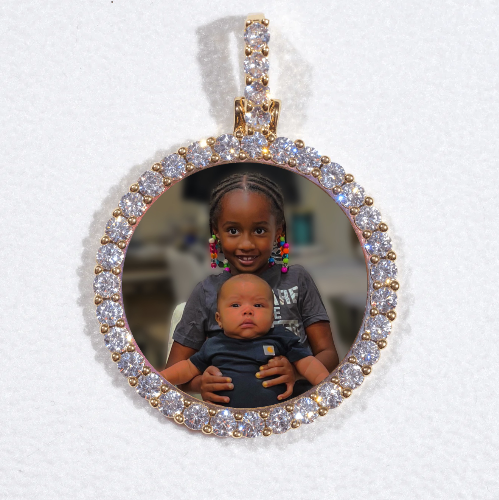 3D CIRCLE CUSTOM PICTURE PENDANT SMALL SIZE
