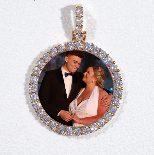 3D CIRCLE CUSTOM PICTURE PENDANT SMALL SIZE