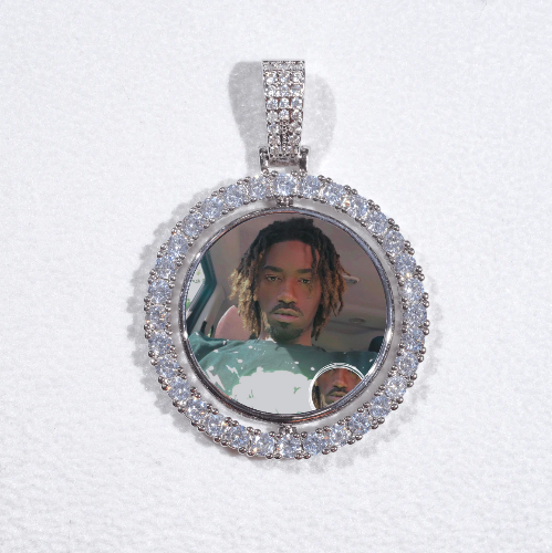 3D Spinning 2-Faced Custom Picture Pendant
