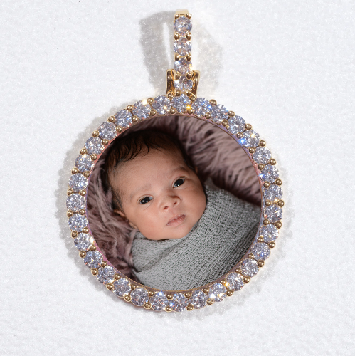 3D CIRCLE CUSTOM PICTURE PENDANT SMALL SIZE