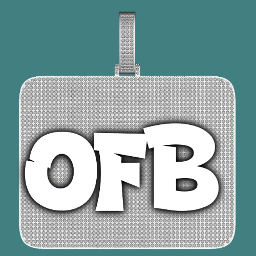 CUSTOM LETTER NECKLACE 3D BIG SQUARE