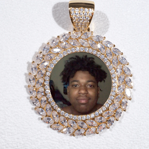 Large 3D Wheat Ear Custom Picture Pendant